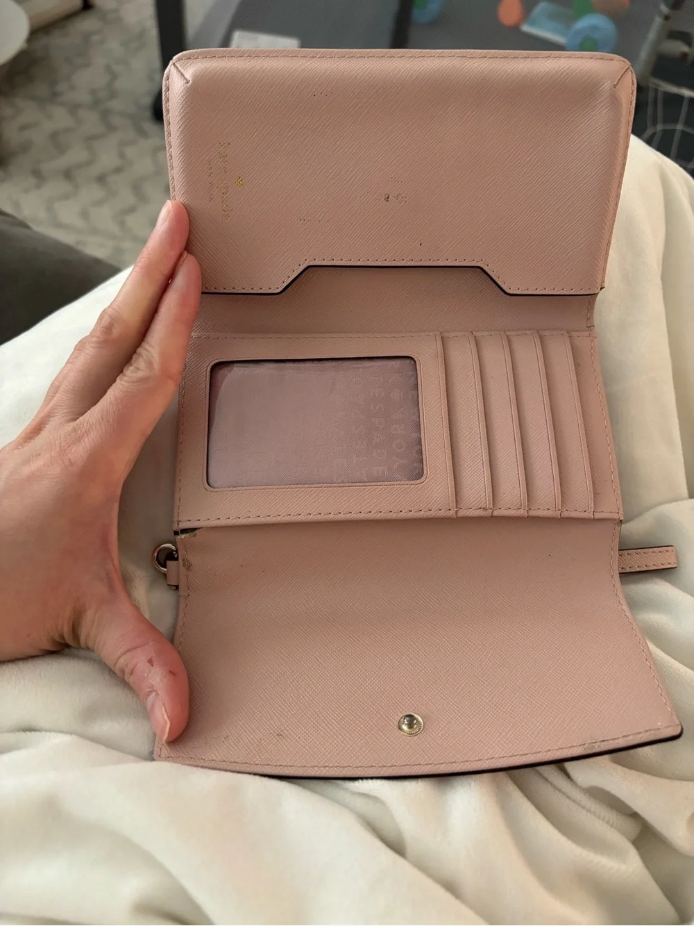 kate spade blush pink wristlet